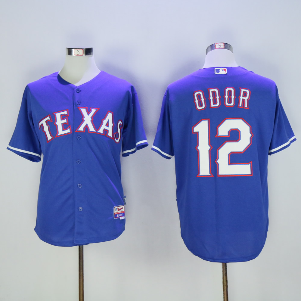Men Texas Rangers #12 Odor Blue MLB Jerseys->texas rangers->MLB Jersey